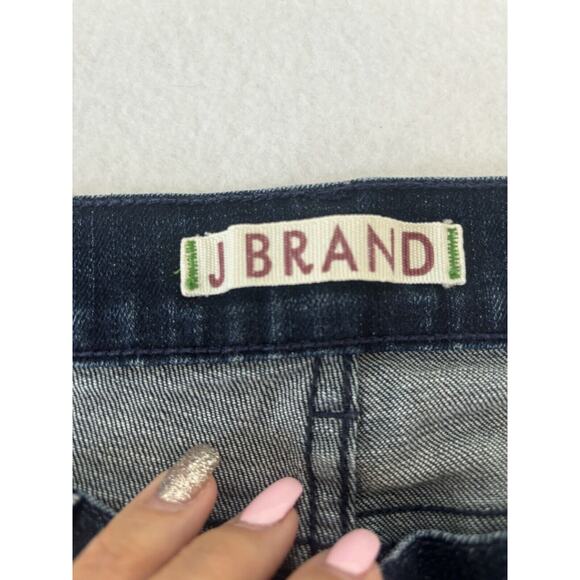 J Brand Jeans Womens 30 Dark Blue The Deal Skinny Leg Zip Ankle Denim - Picture 7 of 9